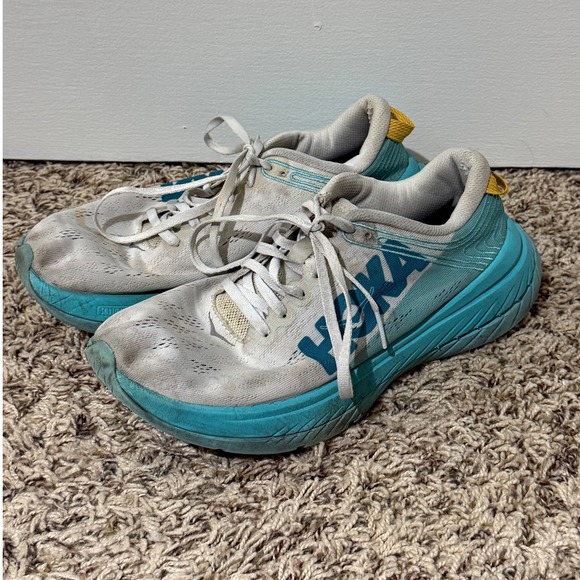 Hoka One One Shoes - Hoka One One Carbon X 2 Womens Running Shoes Blue White 1113527 US 7